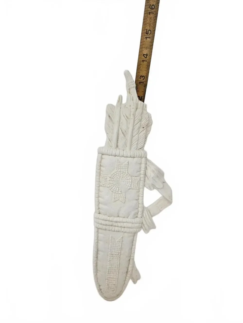 Ceramic Bisque Native American Arrow Quiver Wall Plaque, Ready to Paint
